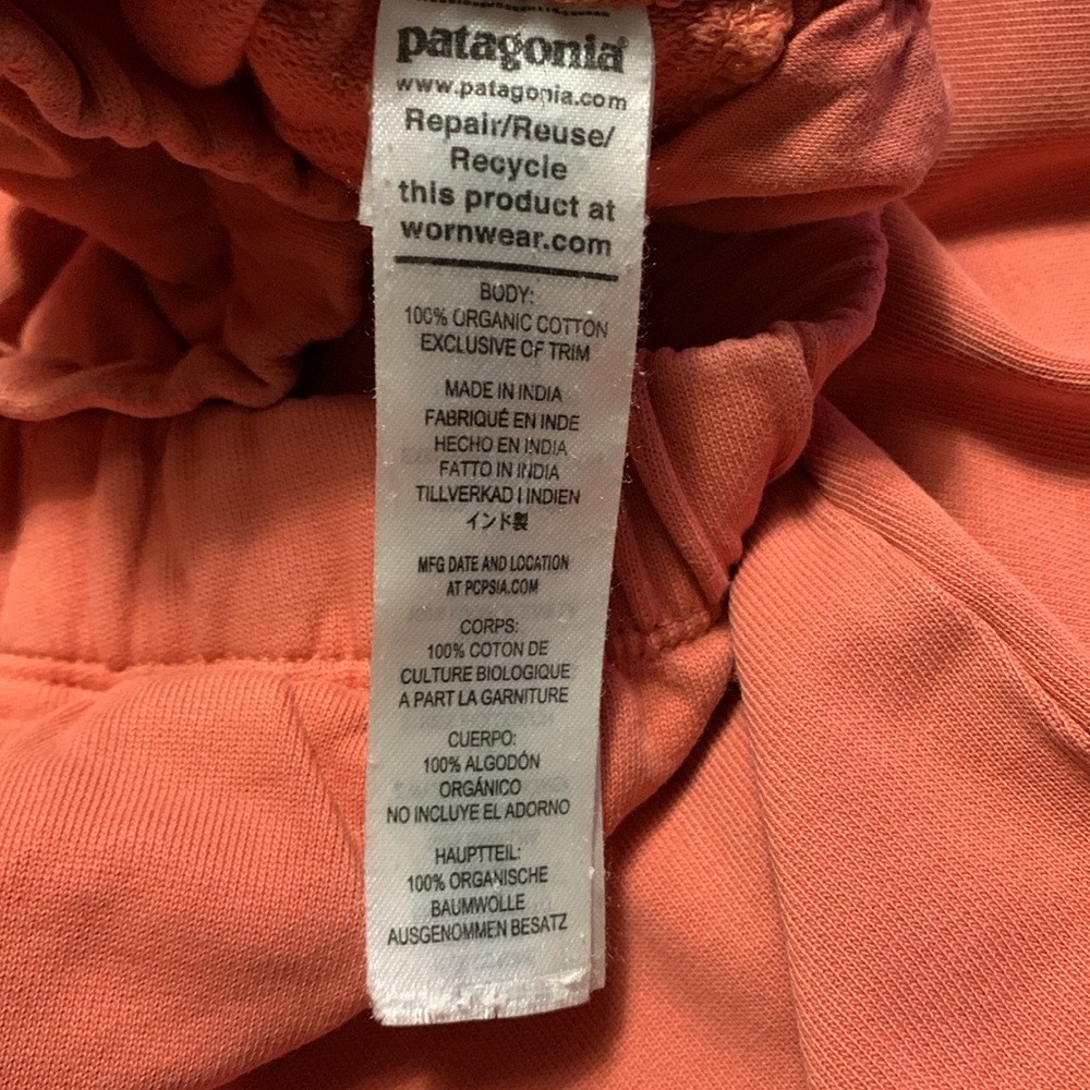 Patagonia Women’s Regenerative Coral Organic Cotton Essential Medium Pants Relax - Picture 8 of 15